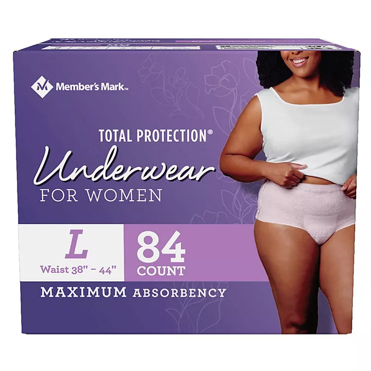 Member's Mark Total Protection Incontinence Underwear for Women (Choose Your Size)