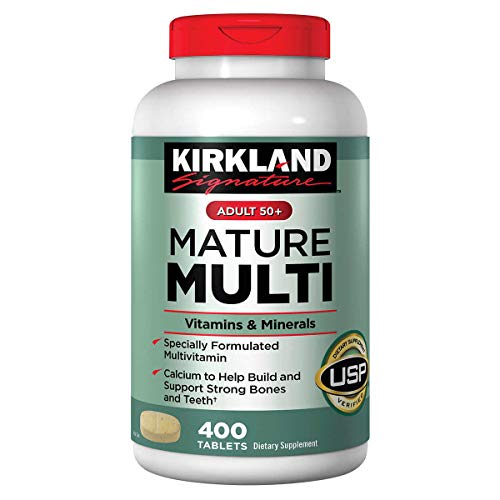 Kirkland Signature Adult 50+ Mature Multi Vitamins and Minerals, 400 Tablets