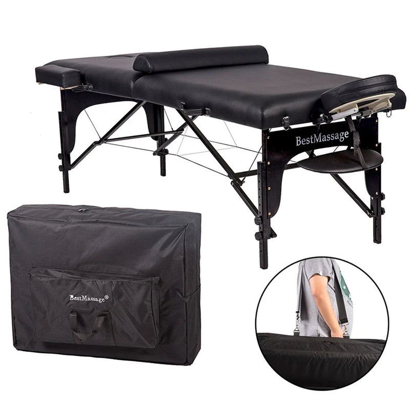 Best Massage Two Fold Portable Table With Bolster