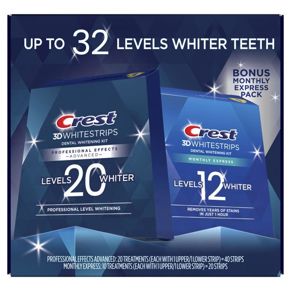 Crest 3D Whitestrips 40 + 20 Strips