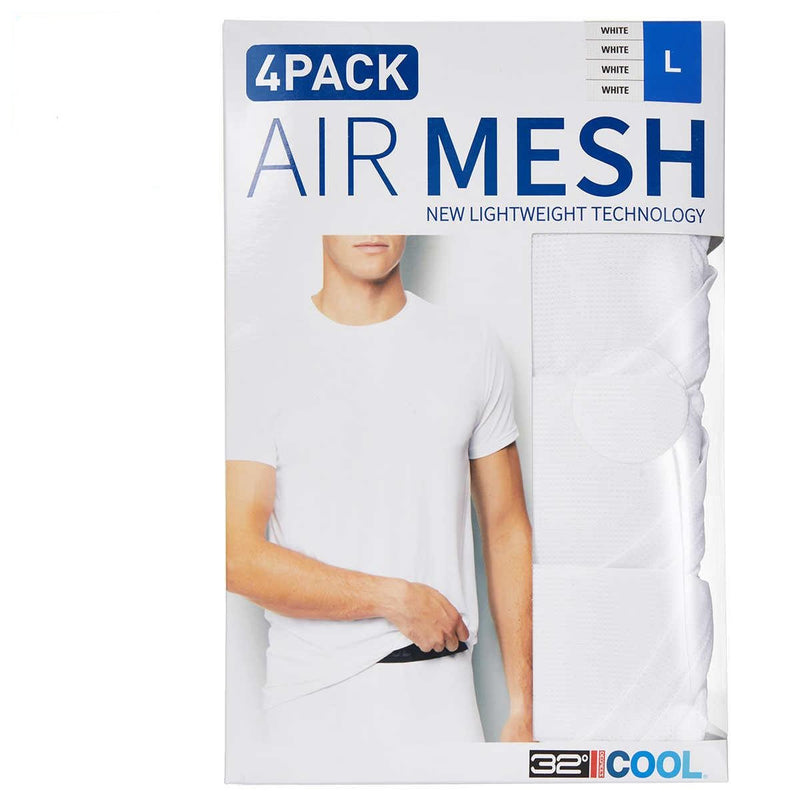 32 Degrees Men's Air Mesh Tee 4-pack