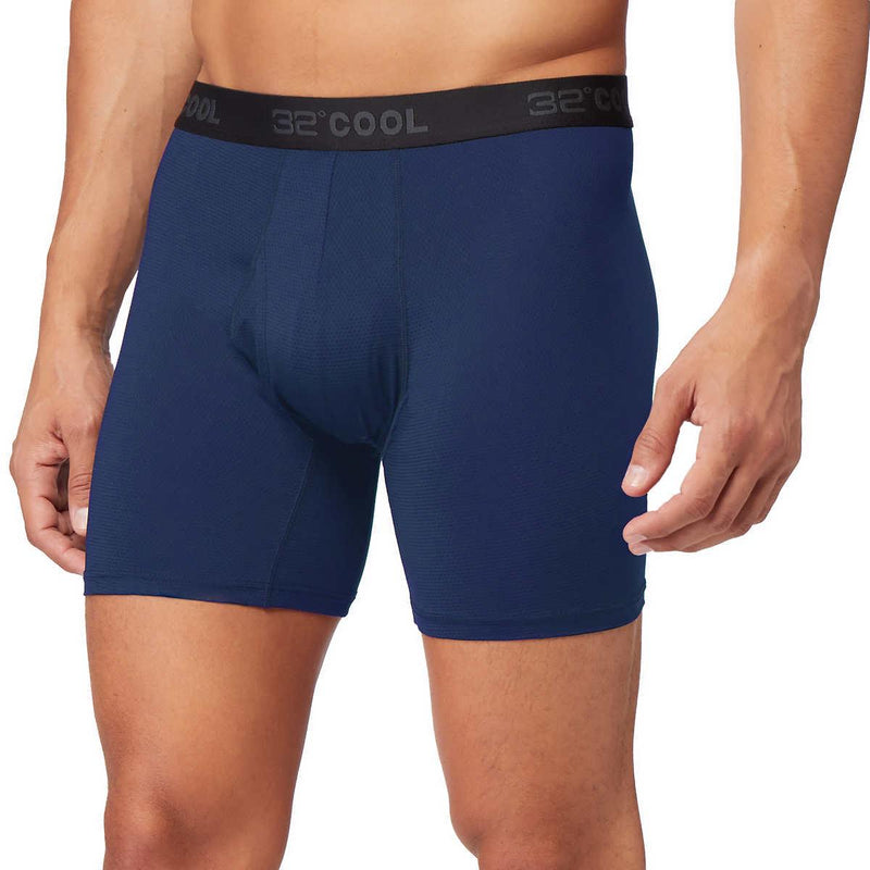 32 Degrees Men's Comfort Mesh Boxer Brief, 6-pack