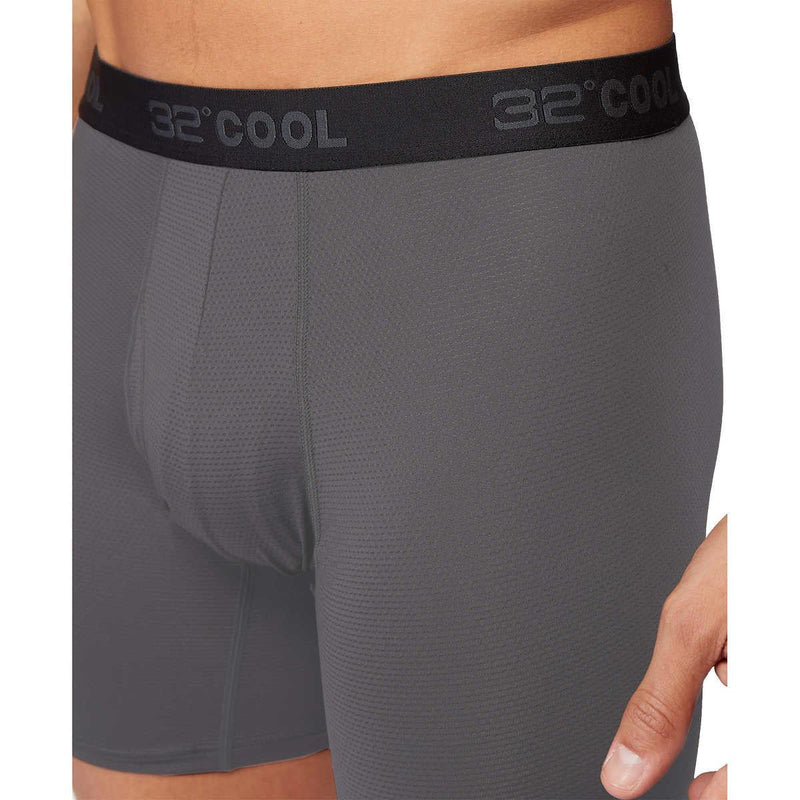 32 Degrees Men's Comfort Mesh Boxer Brief, 6-pack