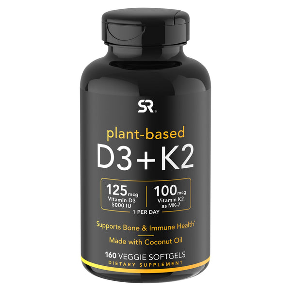 Sports Research D3 + K2, 160 Veggie Softgels