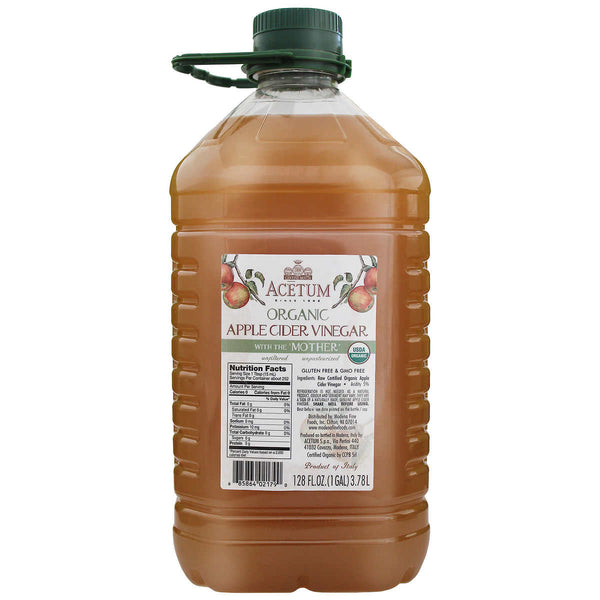 Acetum Organic Apple Cider Vinegar with the Mother, 128 fl. oz.