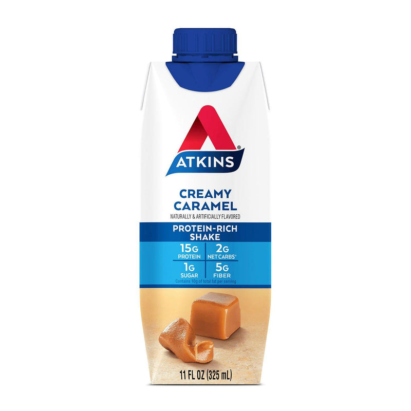 Atkins 15g Energy Protein Shake, Creamy Caramel 11 fl. oz., 15 pk.