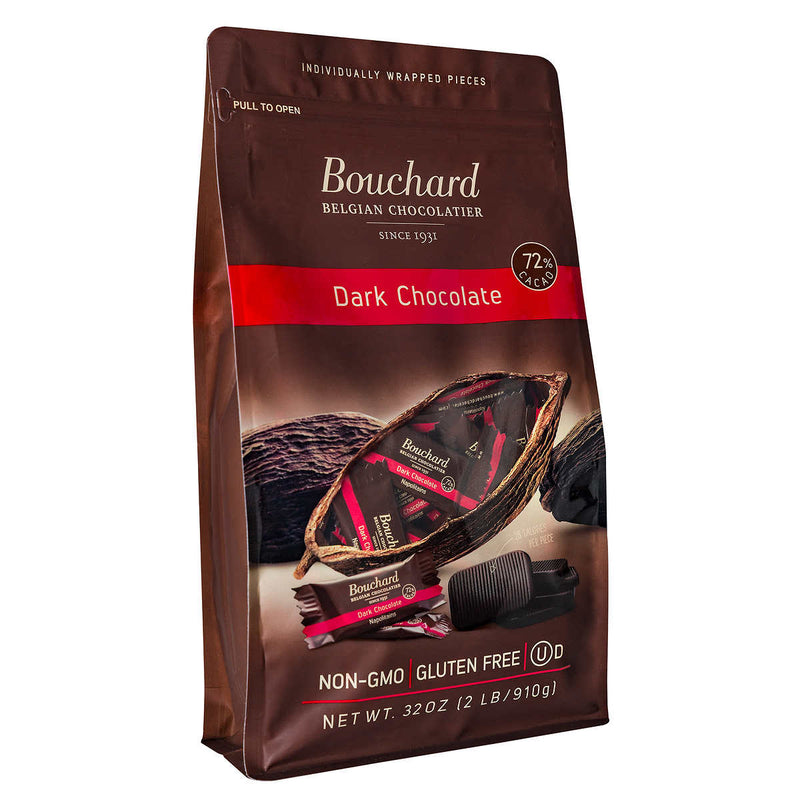 Bouchard Belgian Napolitains Premium Dark Chocolate 32 oz, 2-pack ) | Home Deliveries