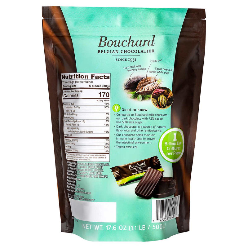 Bouchard Belgian Probiotic Chocolate 1.1 lb 2-pack ) | Home Deliveries