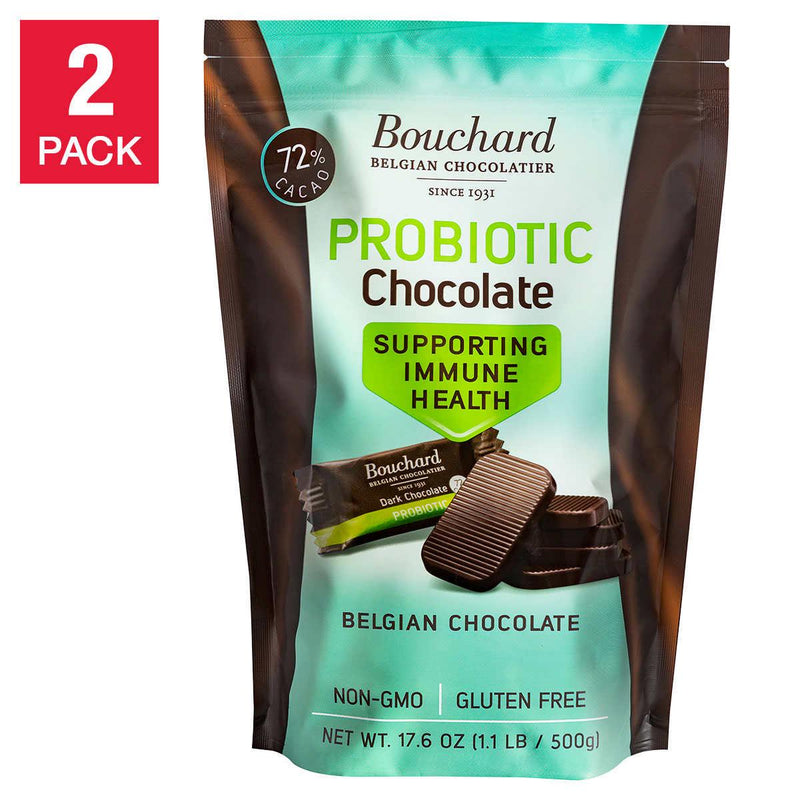 Bouchard Belgian Probiotic Chocolate 1.1 lb 2-pack ) | Home Deliveries