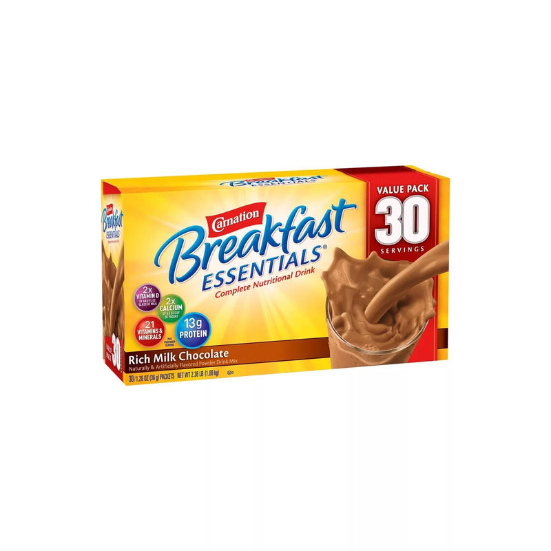 Carnation Breakfast Essentials Nutritional Drink Mix, Chocolate (30 ct.)