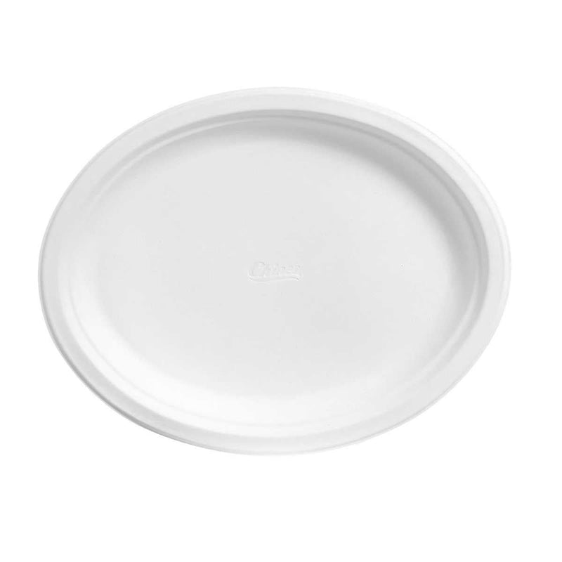 Chinet Classic 12 5/8-inch x 10-inch Paper Platter, 100-count