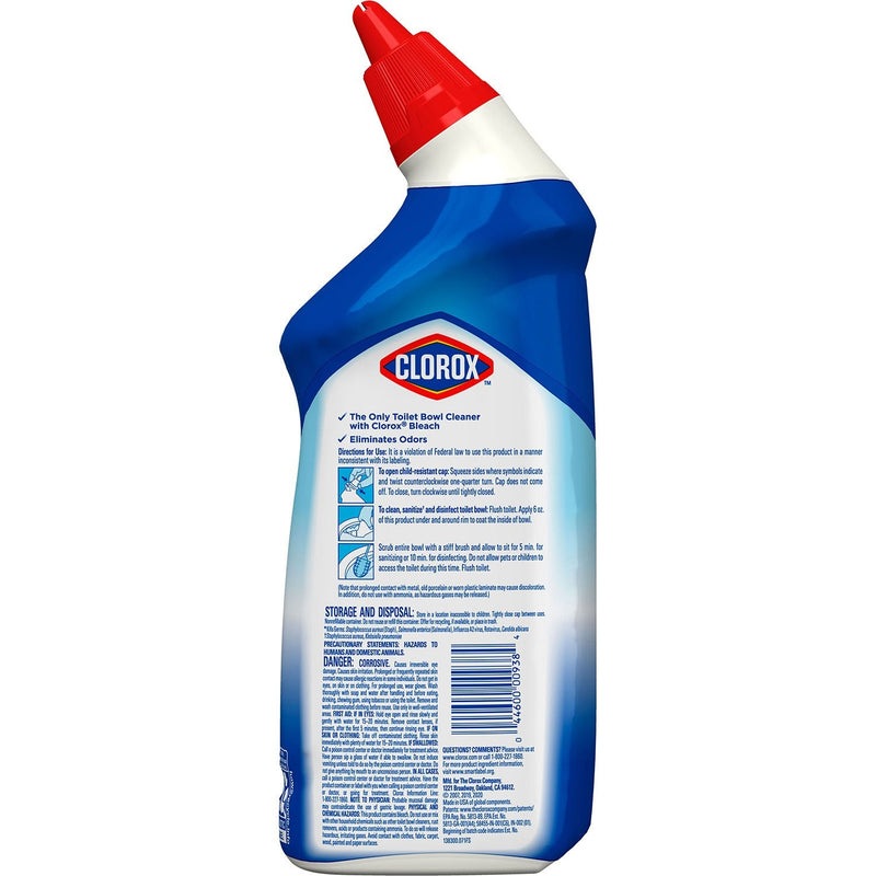 Clorox Toilet Bowl Cleaner with Bleach, Rain Clean (24 oz., 6 pk.)