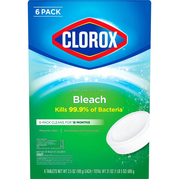 Clorox Ultra Clean Toilet Bowl Cleaner Tablets with Bleach (3.5 oz. tablets, 6 count)