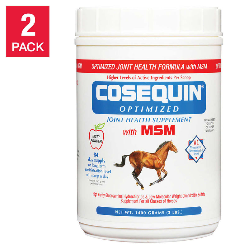 Cosequin Optimized Formula with MSM Equine Powder 3 lb Tub, 2-pack ) | Home Deliveries