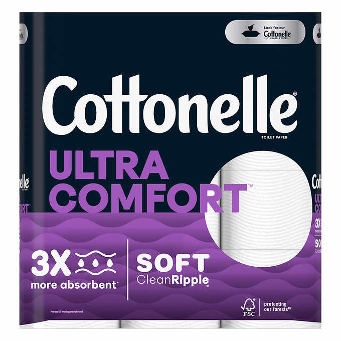 Cottonelle Ultra Comfort Bath Tissue, 2-Ply, 268 Sheets, 36 Rolls