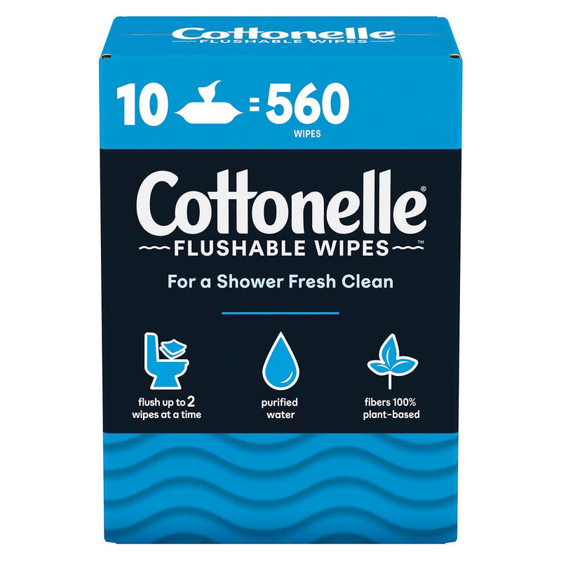 Cottonelle Fresh Care Flushable Wipes, 560