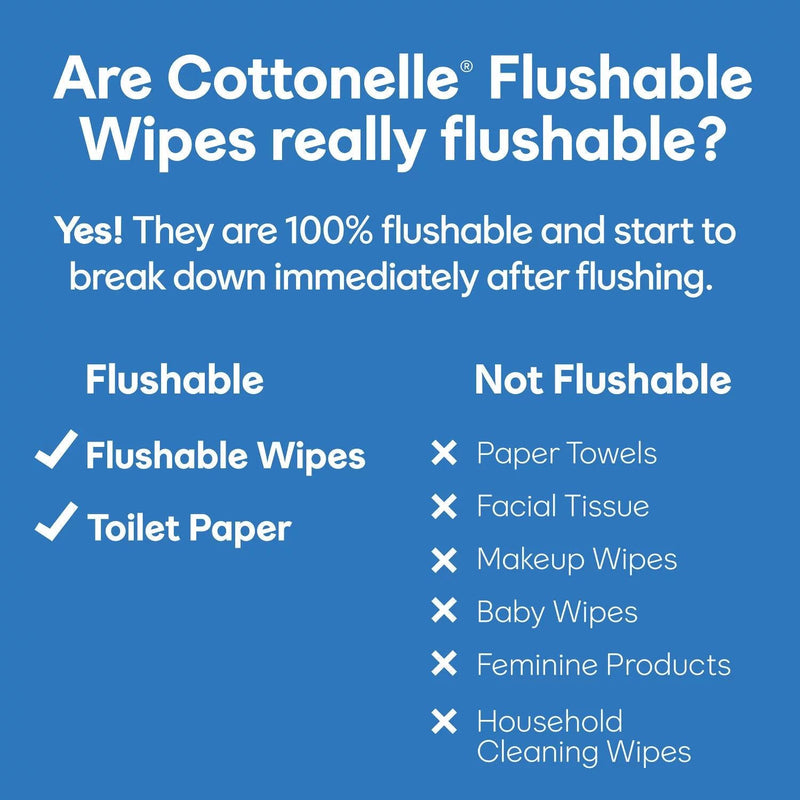 Cottonelle Fresh Care Flushable Wet Wipes, 12 Flip Top Packs (42 wipes/pk., 12 pk.)