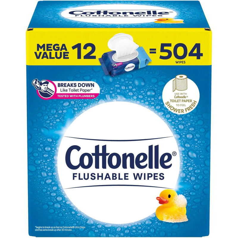 Cottonelle Fresh Care Flushable Wet Wipes, 12 Flip Top Packs (42 wipes/pk., 12 pk.)