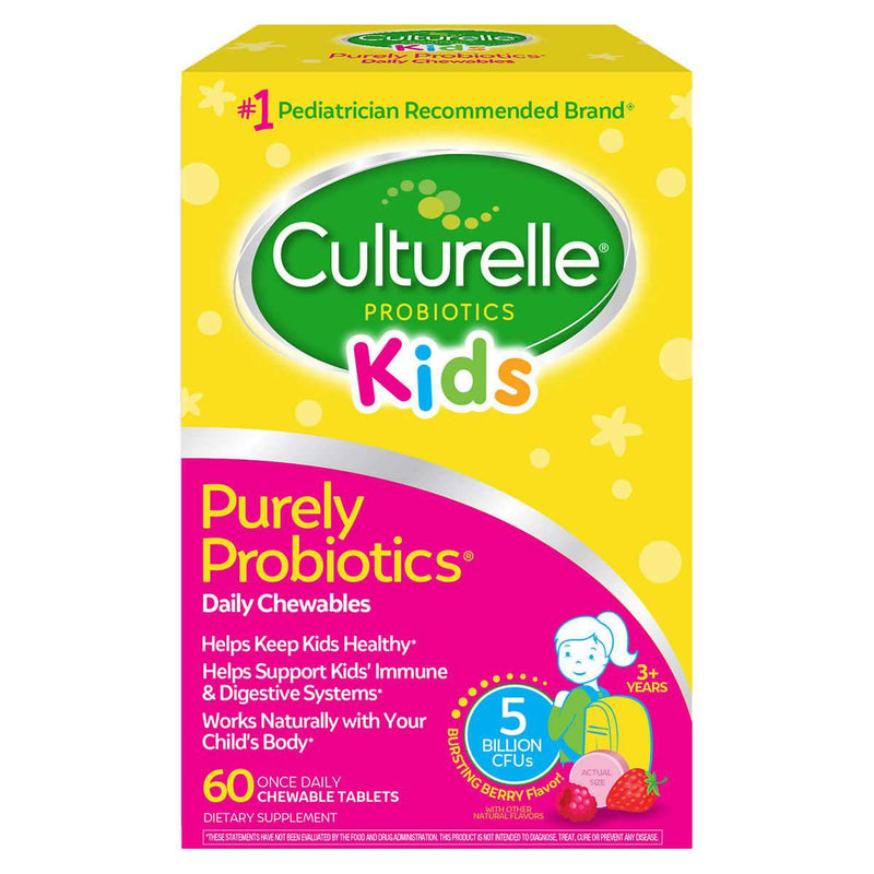 Culturelle Kids Chewables Probiotic, 60 Tablets