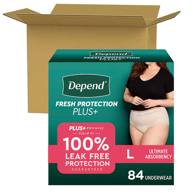 Depend Fresh Protection Plus Incontinence Underwear for Women, Ultimate Absorbency