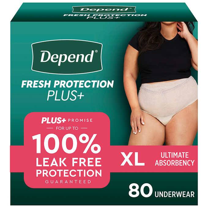 Depend Fresh Protection Plus Incontinence Underwear for Women, Ultimate Absorbency