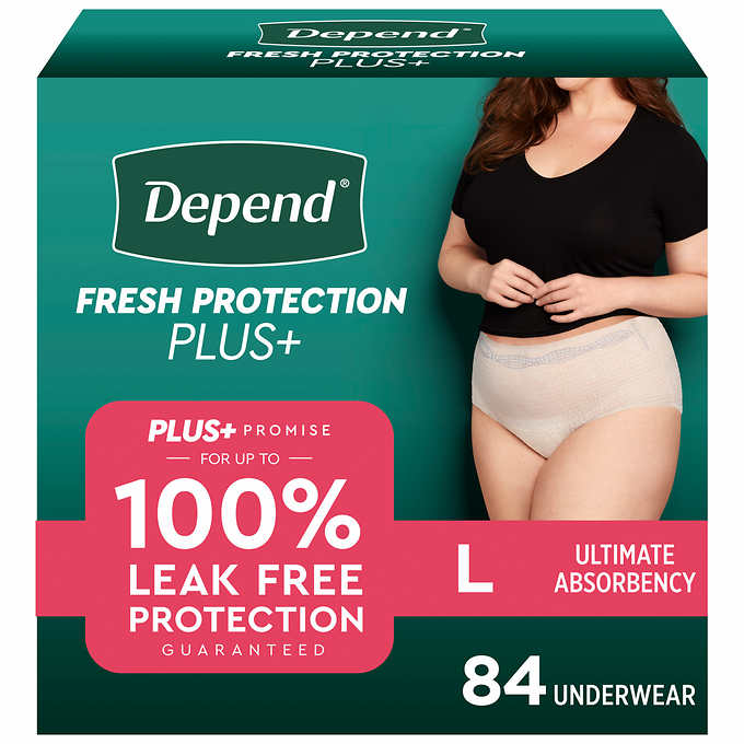 Depend Fresh Protection Plus Incontinence Underwear for Women, Ultimate Absorbency