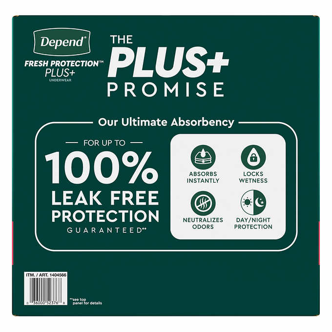 Depend Fresh Protection Plus Incontinence Underwear for Women, Ultimate Absorbency