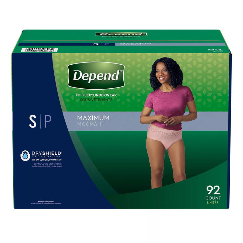 Depend Fit-Flex Incontinence and Postpartum Underwear for Women (Choose Your Size)