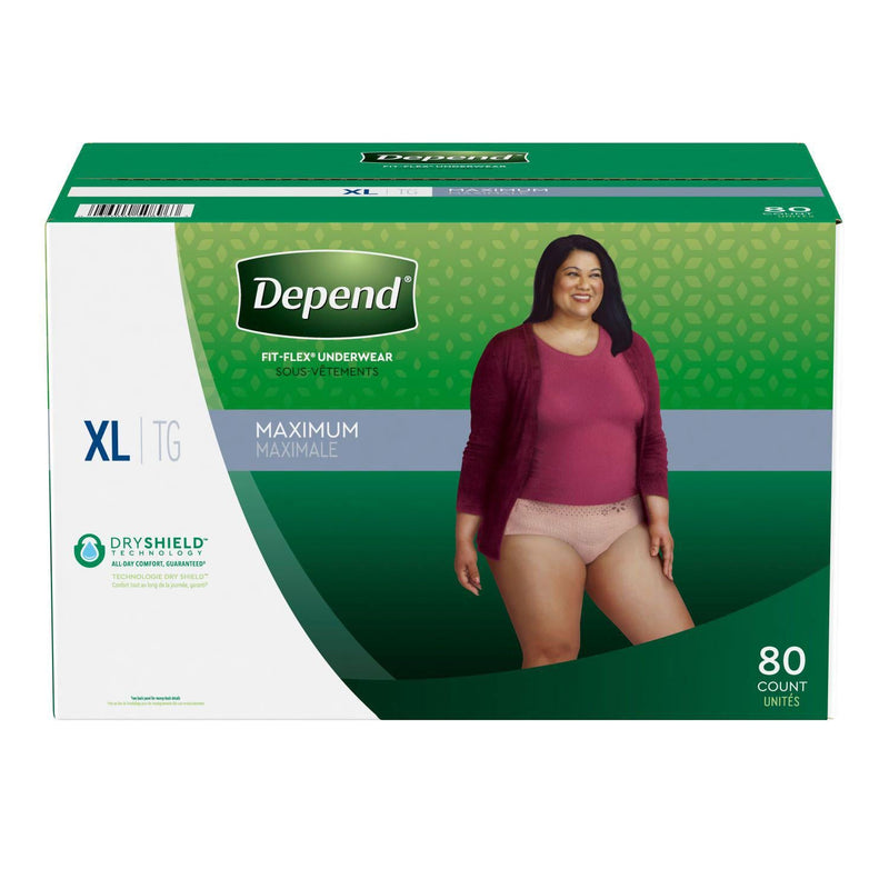 Depend Fit-Flex Incontinence and Postpartum Underwear for Women (Choose Your Size)