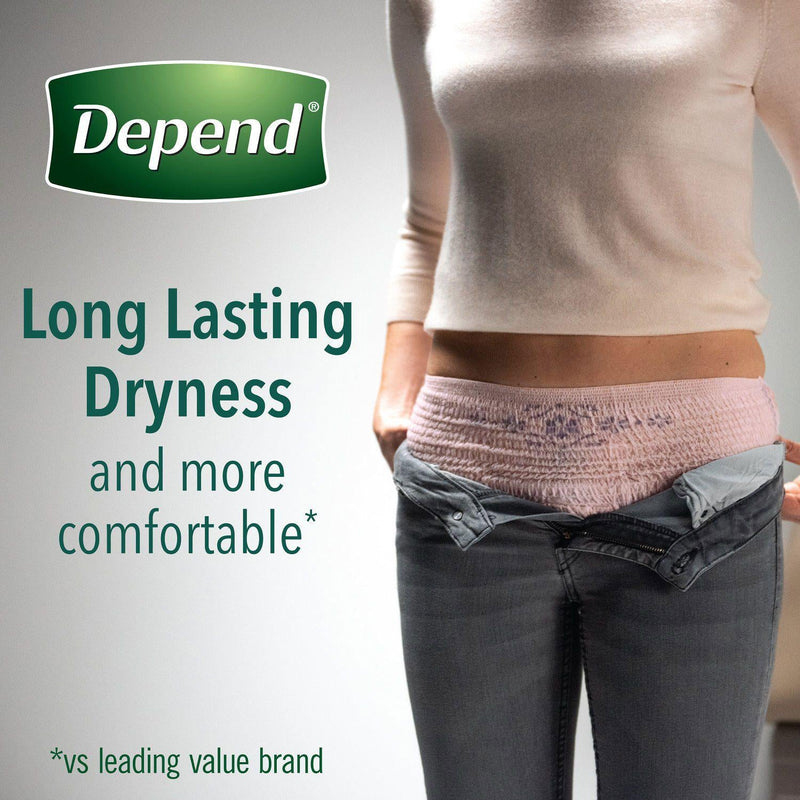 Depend Fit-Flex Incontinence and Postpartum Underwear for Women (Choose Your Size)