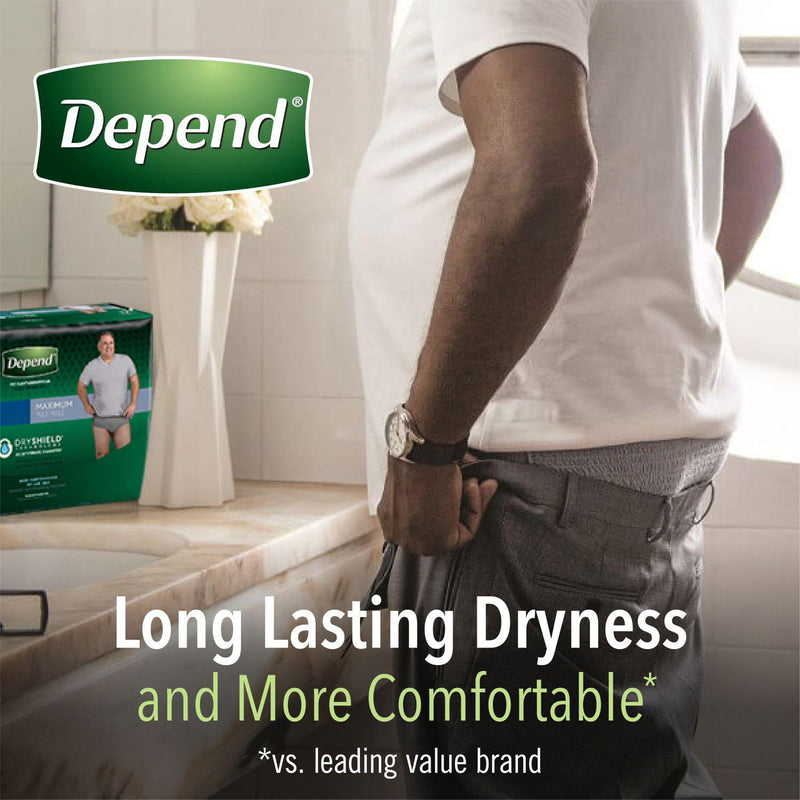 Depend Fresh Protection Incontinence Underwear for Men (Choose Your Size)