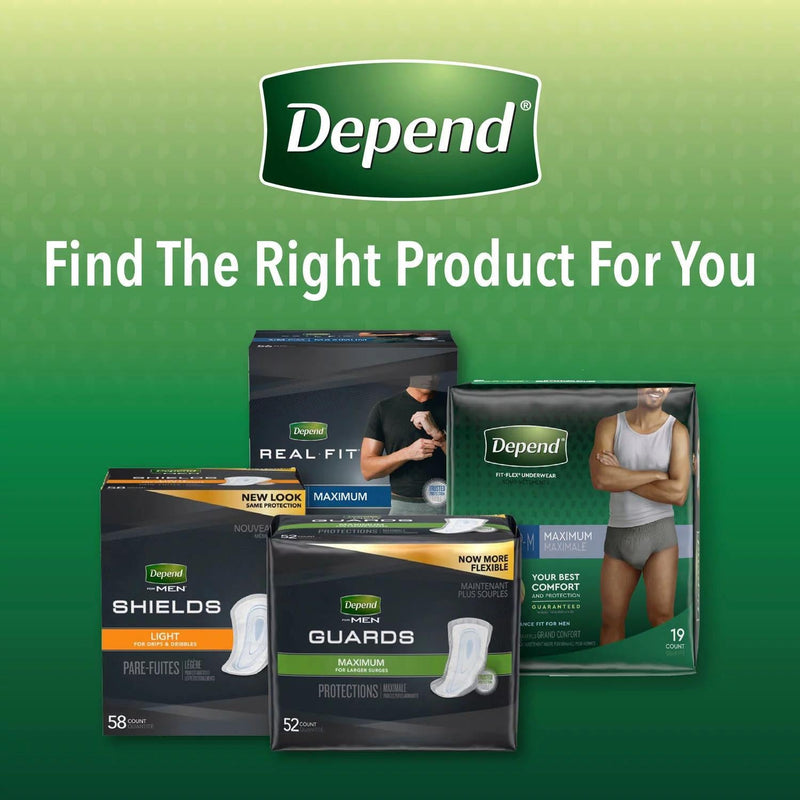 Depend Fresh Protection Incontinence Underwear for Men (Choose Your Size)