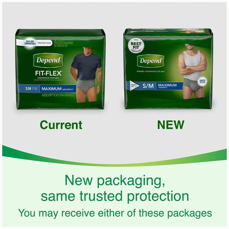 Depend Fresh Protection Incontinence Underwear for Men (Choose Your Size)