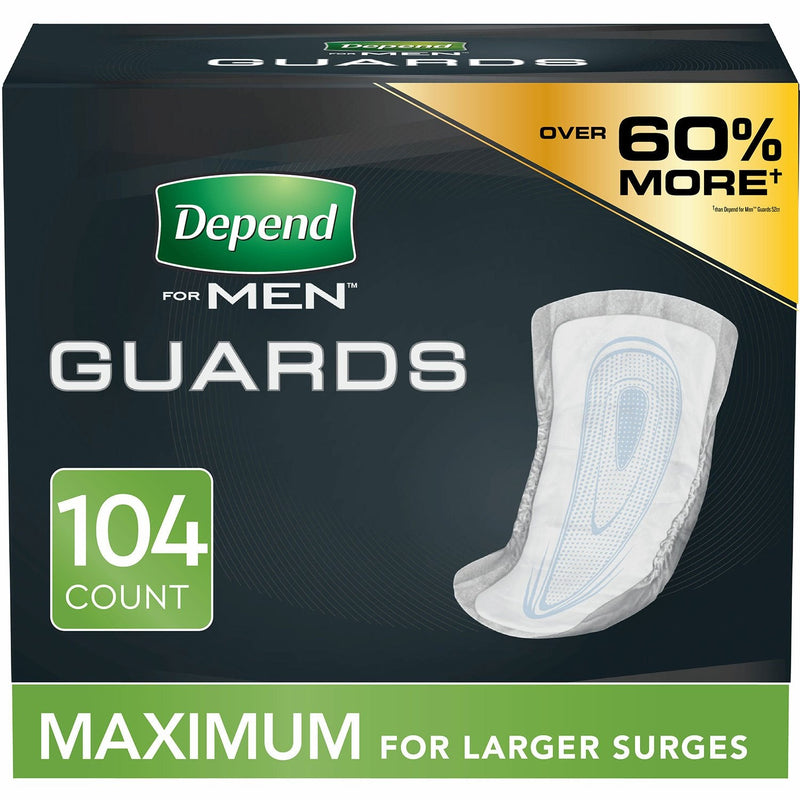 Depend Incontinence Guards for Men, Maximum Absorbency (52 count, 2 pk.)