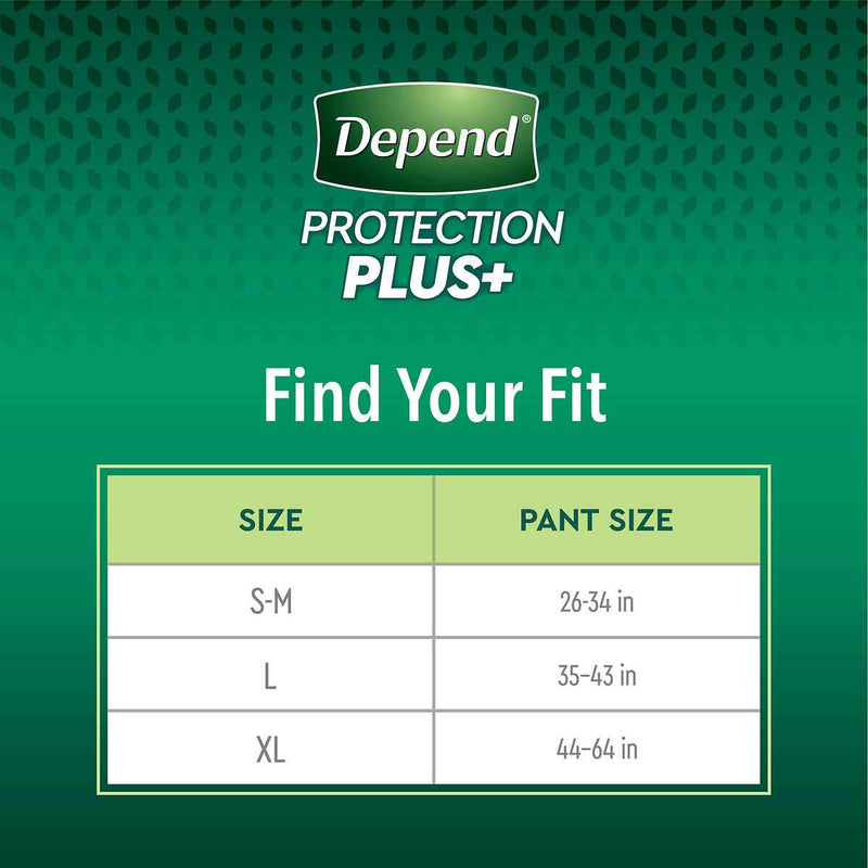 Depend Protection Plus Ultimate Underwear for Men - Select Size - Home Deliveries