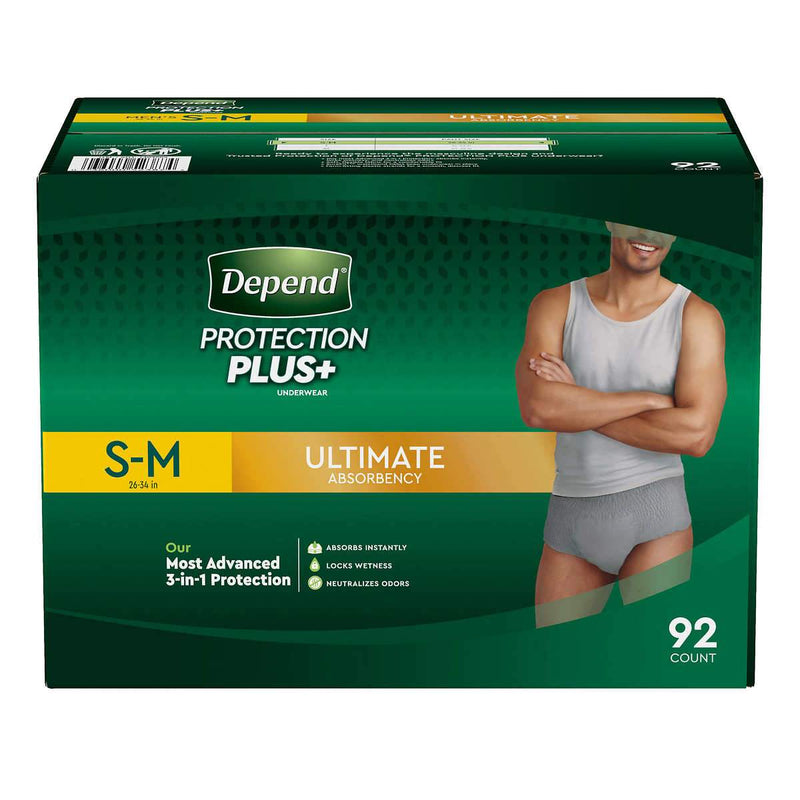 Depend Protection Plus Ultimate Underwear for Men - Select Size - Home Deliveries