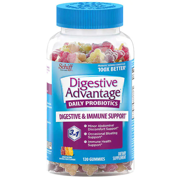 Schiff Digestive Advantage Probiotic, 120 Gummies