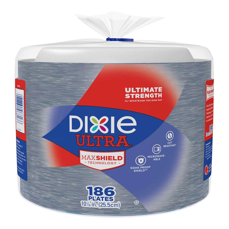 Dixie Ultra 10-1/16" Paper Plate, 186-count