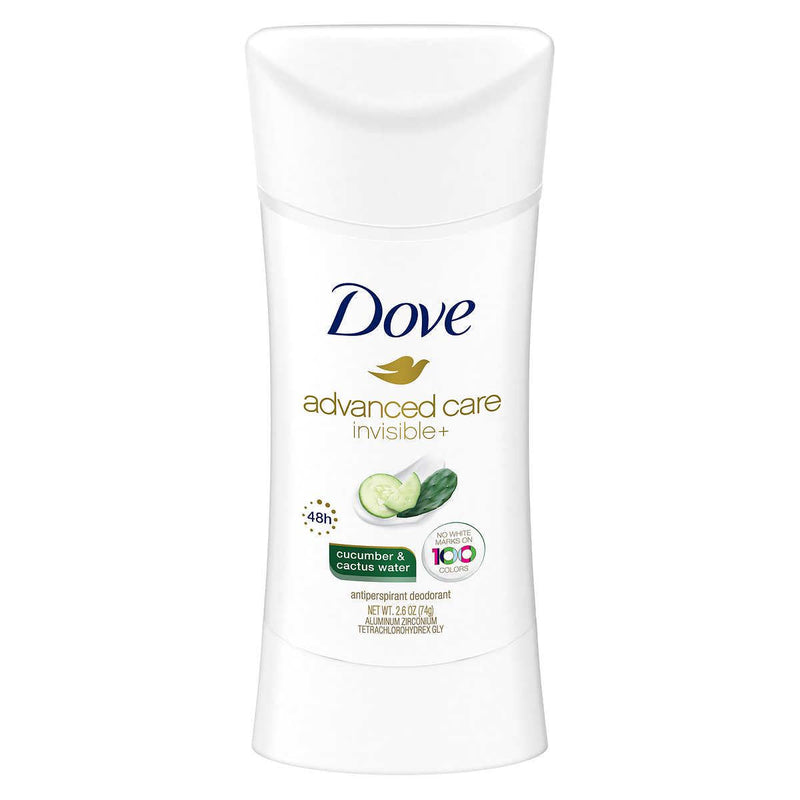 Dove advanced care invisible+ Antiperspirant Deodorant, 2.6 oz, 4-pack