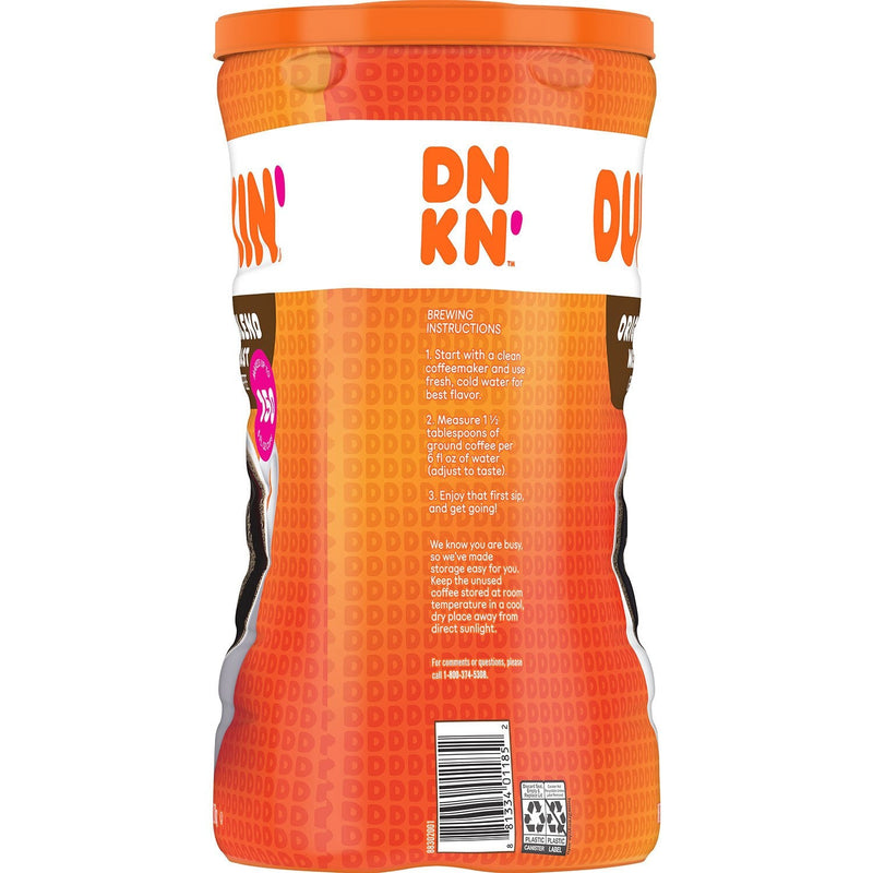 Dunkin' Donuts Original Blend Ground Coffee, Medium Roast (45 oz.) ) | Home Deliveries