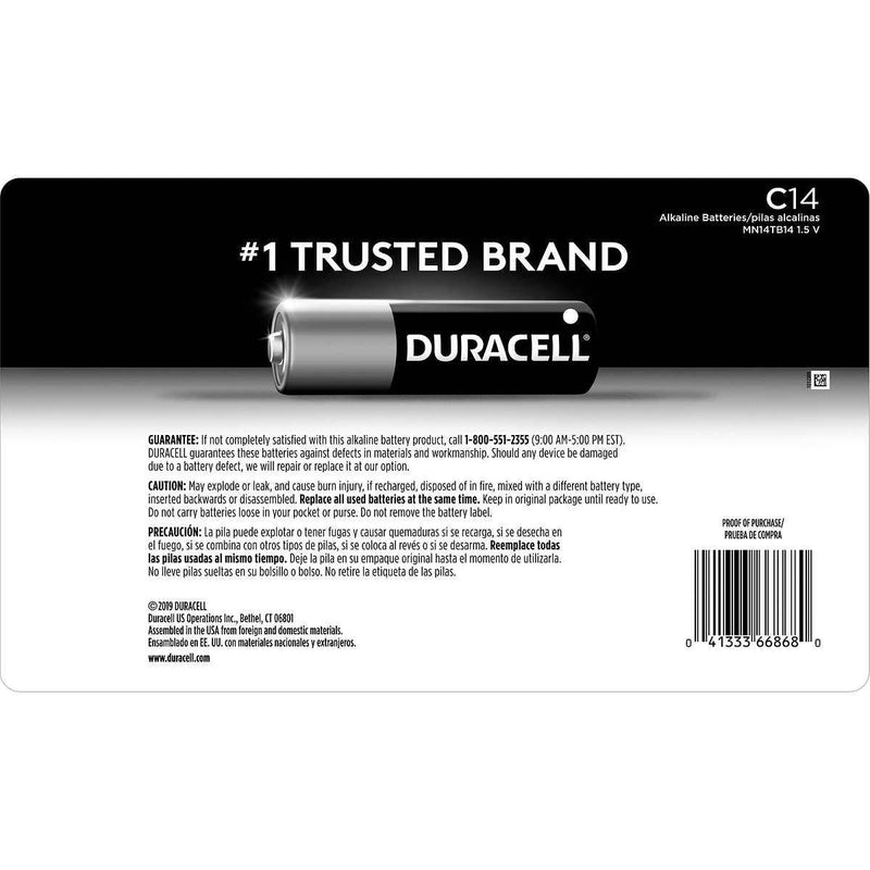 Duracell C Alkaline Batteries, 14-count ) | Home Deliveries