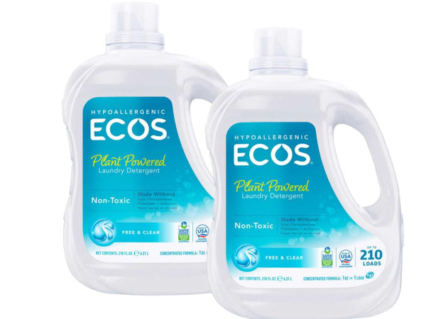 ECOS HE Liquid Laundry Detergent, Free and Clear, 210 loads, 210 fl oz, 2-count ) | Home Deliveries