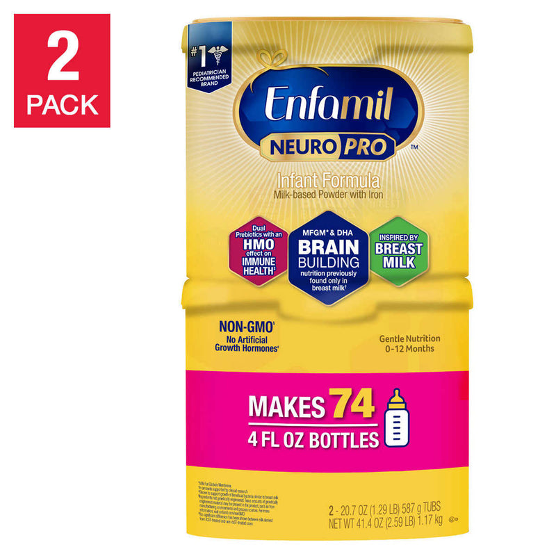 Enfamil NeuroPro Infant Formula 20.7 oz., 2-pack ) | Home Deliveries