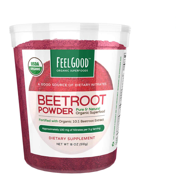 Feel Good USDA Organic Beetroot Powder, 18 Ounces