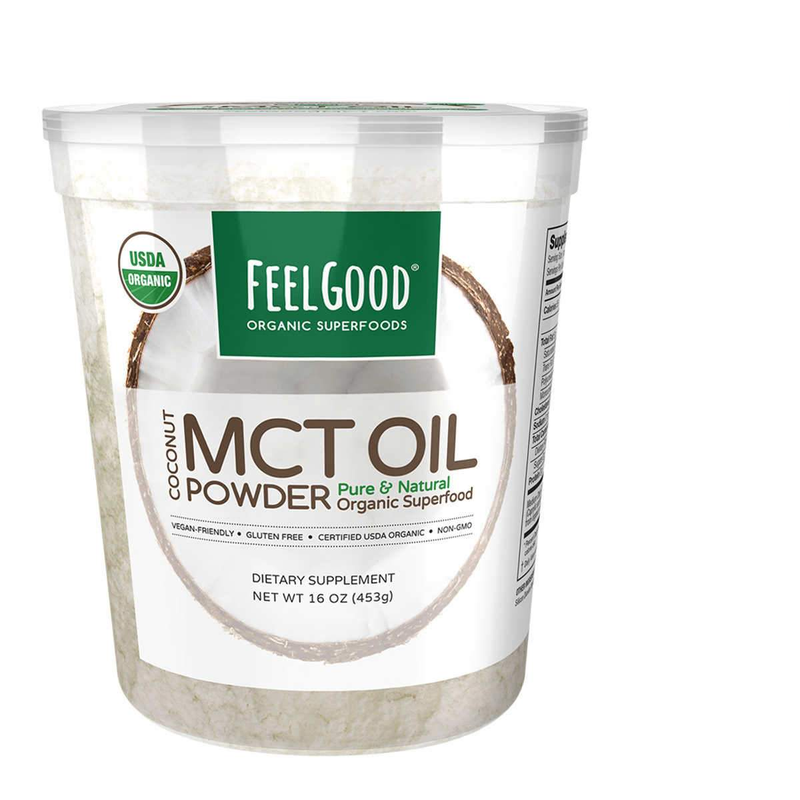 Feel Good USDA Organic MCT Oil Powder, 16 Ounces