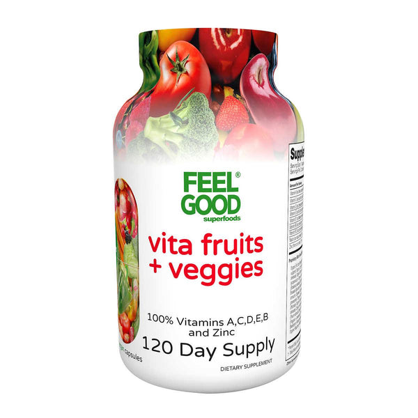 Feel Good USDA Organic Vita Fruits and Veggies, 120 Capsules ) | Home Deliveries