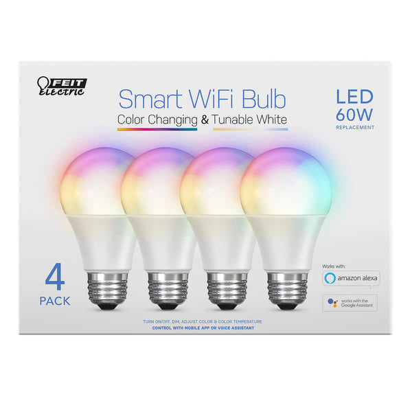 Feit Electric Wi-Fi Smart Bulbs, 4-pack ) | Home Deliveries