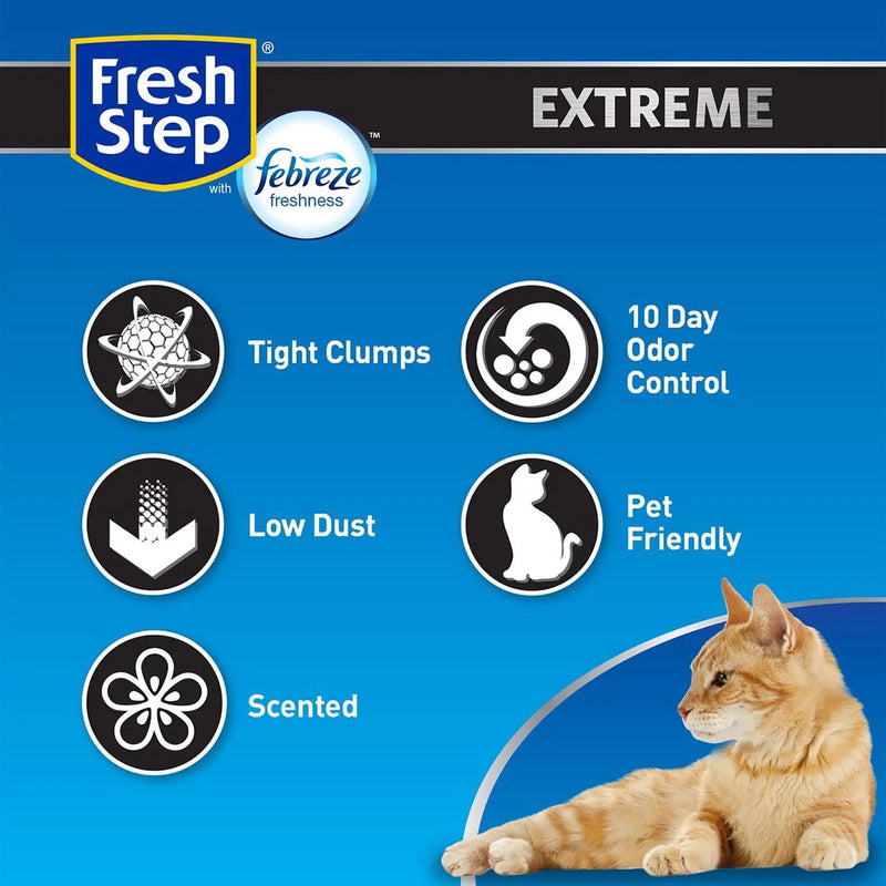 Fresh Step Extreme Clumping Cat Litter w/ Febreze, Mountain Spring Scent (42 lbs.)