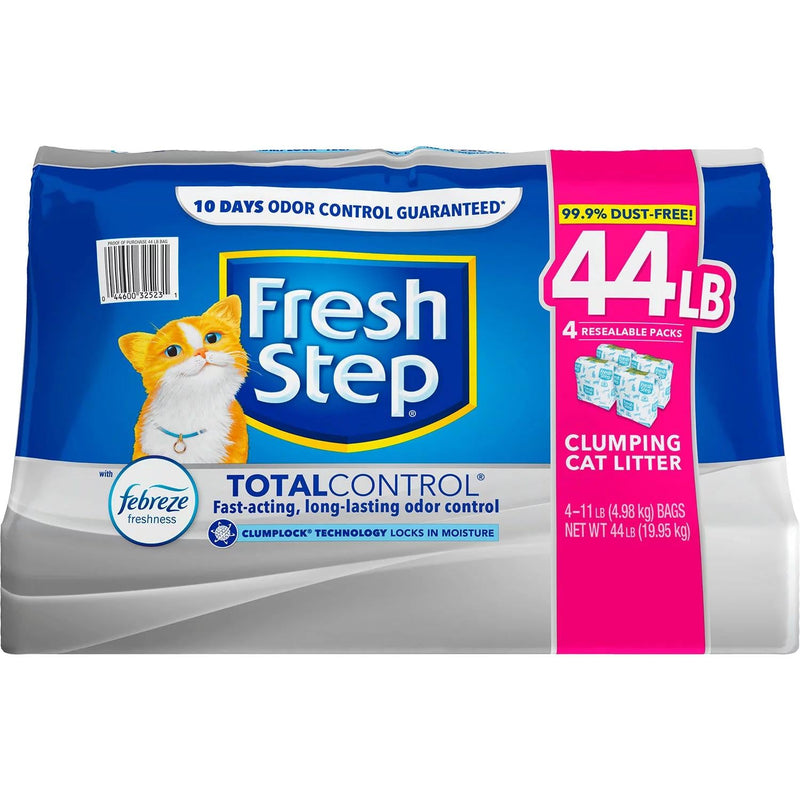 Fresh Step Total Control Scented Litter with Febreze, Clumping (44 lbs.)