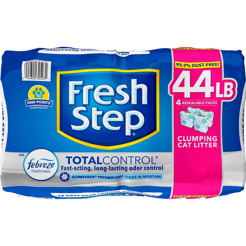 Fresh Step Total Control Scented Litter with Febreze, Clumping (44 lbs.)